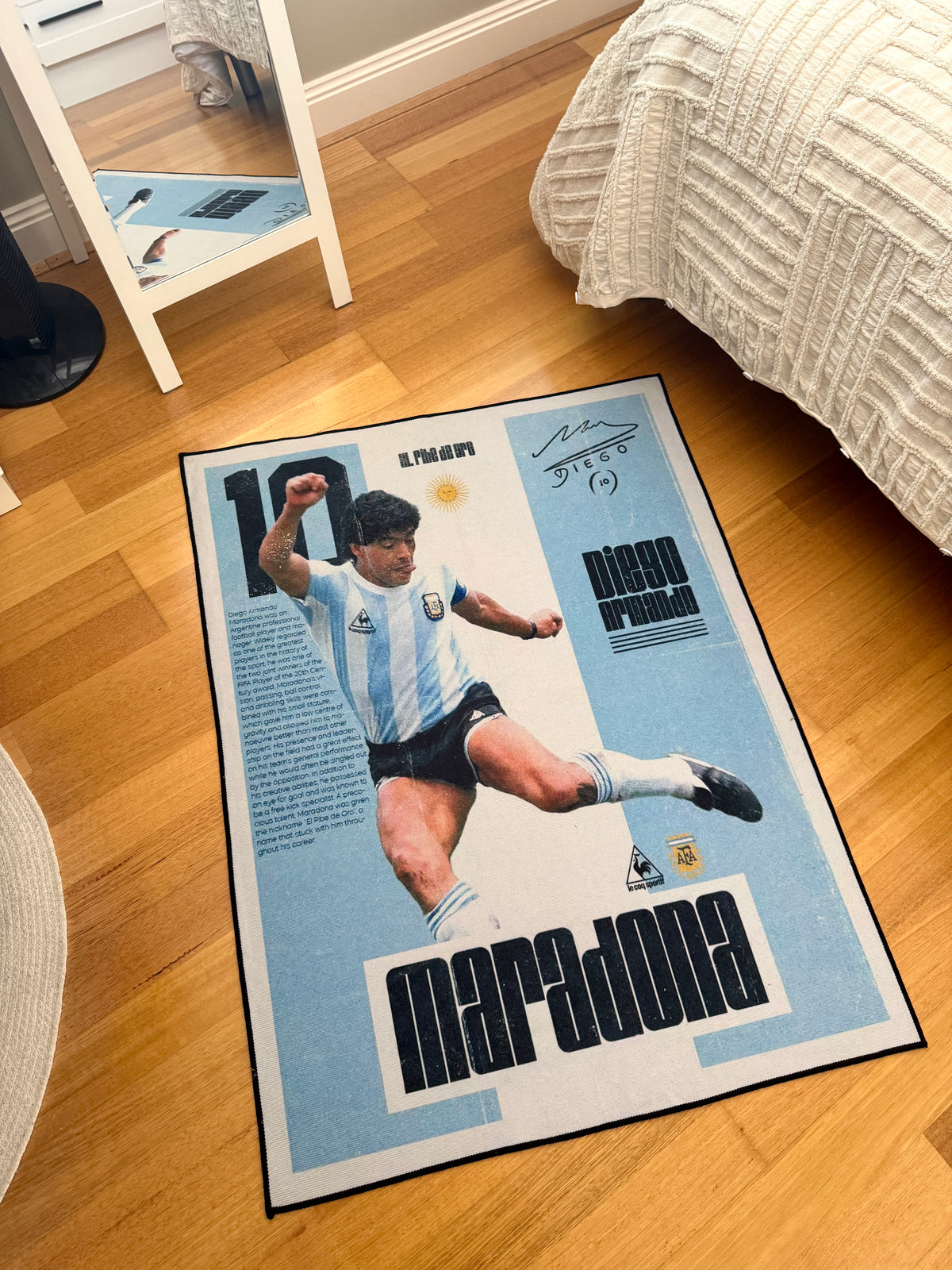 @JulianManitta's football rug setup
